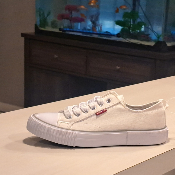 Levi's Kids Anikin Durable Canvas Casual Lowtop Unisex Sneaker Shoes Size 2 - Picture 7 of 8